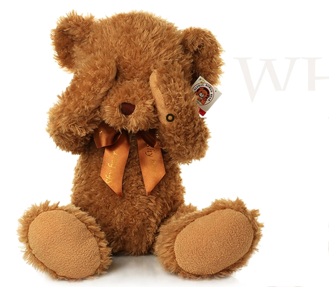 Manufacturer AOZ free Plush stuffed bare bear shy teddy bear