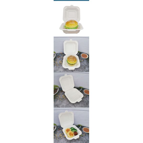 Commercial Buyer's Choice Disposable Square Plastic Lunch Boxes with Microwave Safe Lids