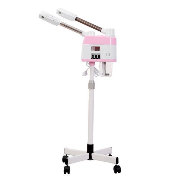 750W ABS Plastic 3 In 1 Spa Face Steamer Professional With Magnifying Light Electric