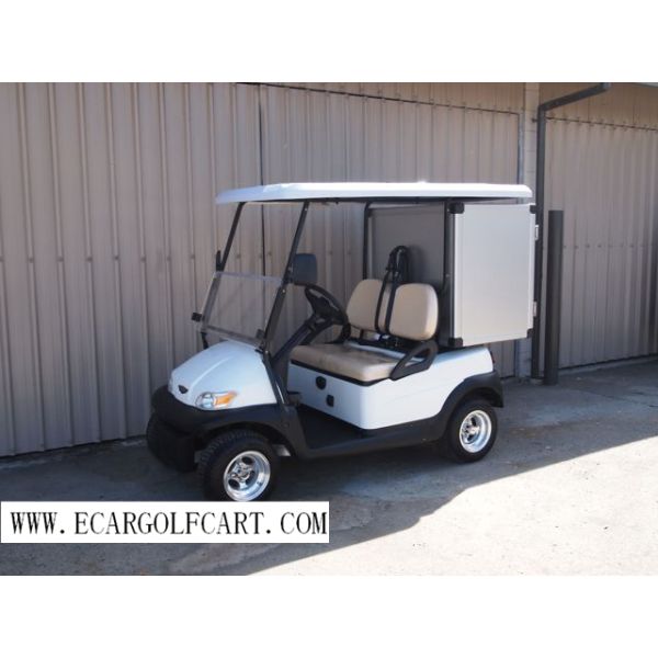 2 Seater Electric Utility Golf Cart With Removable Shelf  Box For Transportation