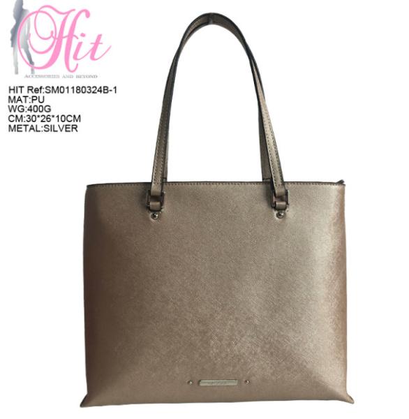 Eco Friendly PU Handbag/Golden colour Lady Shoulder Bag Fashion/Formal Handbags for Women
