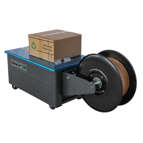 Red Frame Semi Automatic Strapping Machine / Semi Automatic Binding Machine