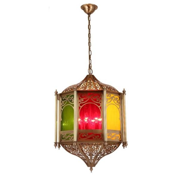 3500K LED Brass Chandelier for Hotel and Home Handmade Vintage Style Lighting