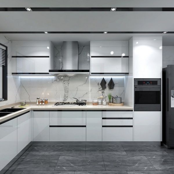 European Style Luxury Customized Size Modern Complete Modular Kitchen Cabinets