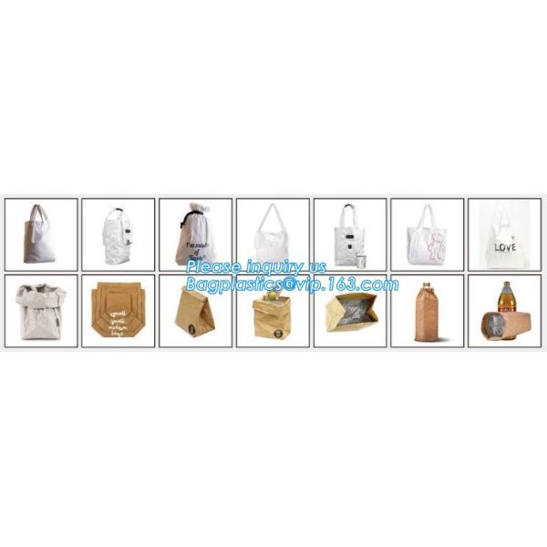 TYvek paper bag,water resistant paper bag, custom Tyvek tote shopping bag, promotional bag tyvek tote bag foldable tote
