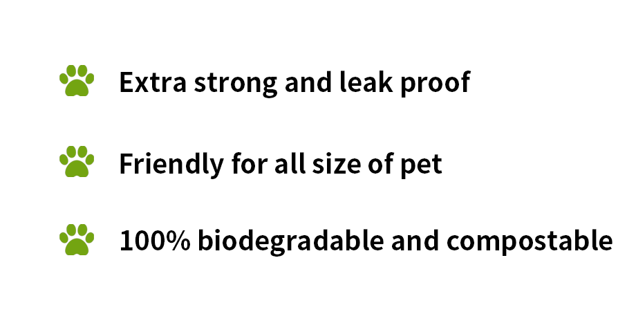 Biodegradable Compostable Degradable Dog Poop Bag Eco-Friendly Pet Waste Disposal Bag