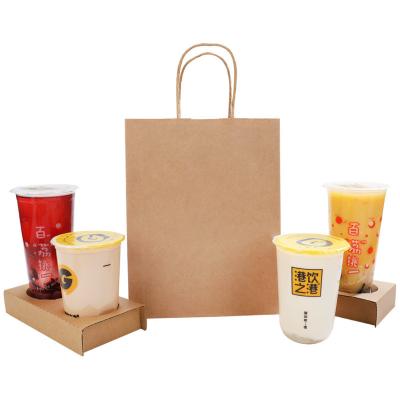 Saco de papel de embalagem de café com logotipo personalizado e design dobrável em papel Kraft