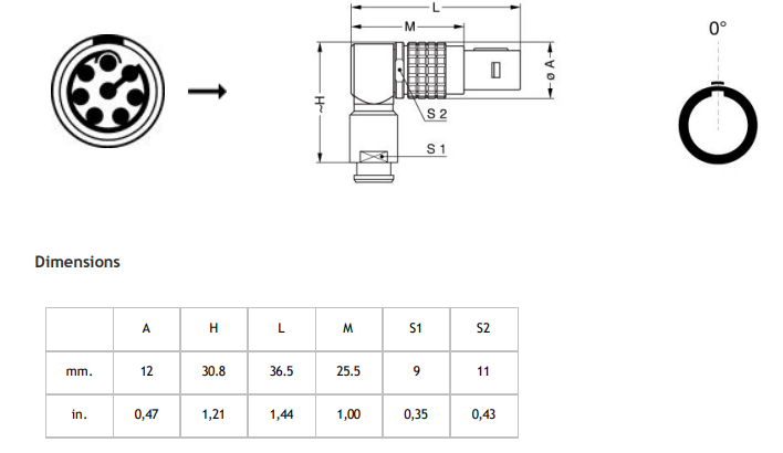 Штепсельная вилка соединителя 8pin Lemo FSG 1B ротатабельные прямоугольные и гнездо FSG.1B.308