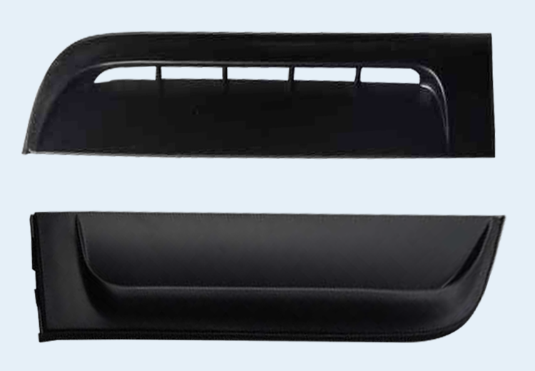 Length 600mm Toyota Coaster Bus Parts Iron Front Top Decoration Board