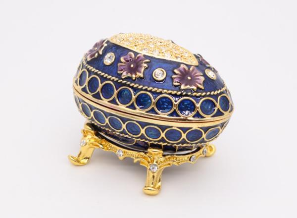 European Easter Egg Jewelry Box Jewel Storage Organizer Event Home Decor Easter Egg Jewelry Box Enamel Trinket box