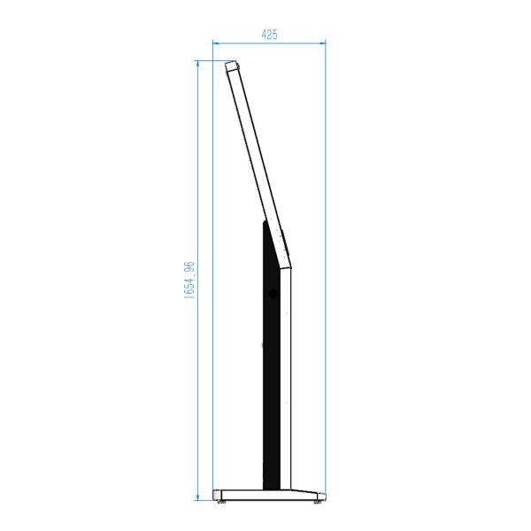 23.6 Inch Floor Standing Member Self-Ordering Terminal for Self-Service Android Touch Screen System for Queue Management Shopping Malls