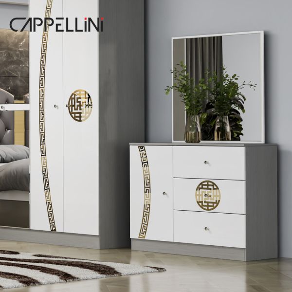 Simple Modern Double King Size Leather Bed Room Suite Home Luxury Queen Wooden Mdf Full Bedroom Furniture Set