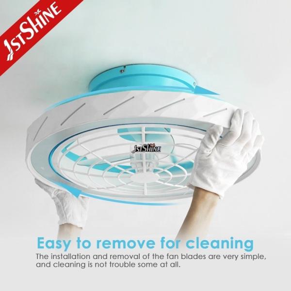Com controle remoto, ventilador de teto LED 20 flush montado com baixo ruído e 2- de 1stshine