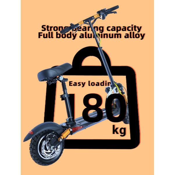 350W Rear Disc Break 8.5Inch Tire Foldable Dual Driving Folding Electric Bike Scooter