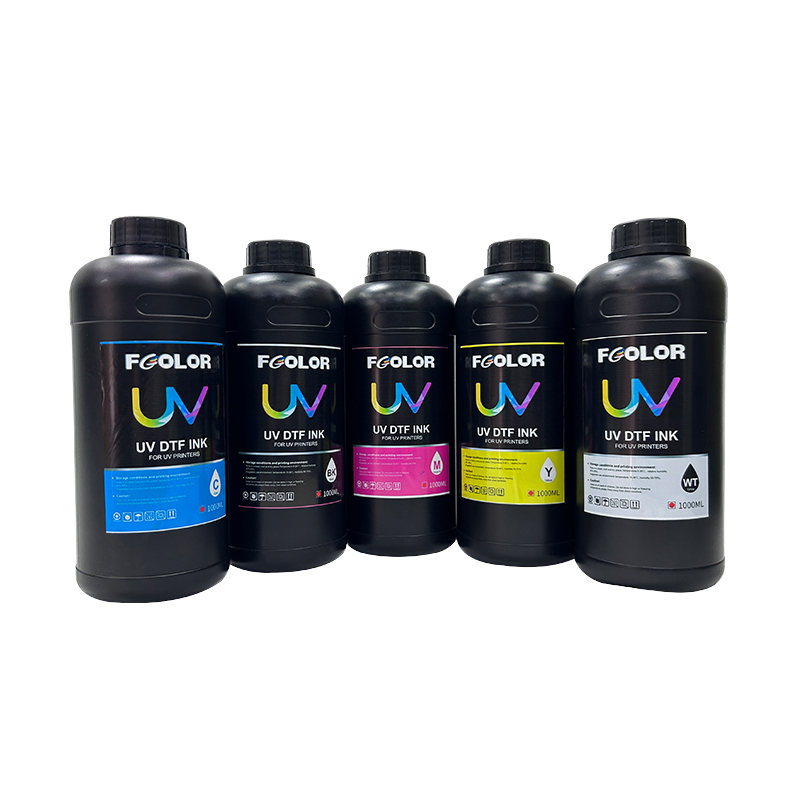 1000ml LED UV Ink For Epson DX5 DX7 XP600 Printhead Soft Hard Transfer Printing
