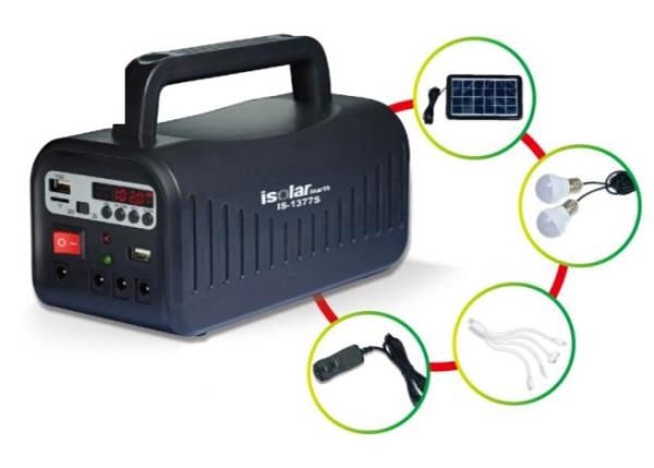 3W solar power kits black colar solar lighting system LED bulb solar energy home solar power systems