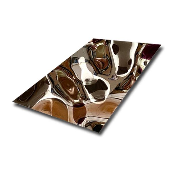 Large Water Ripple Stainless Steel Plate For Indoor Outdoor Wall Ceiling Decoration