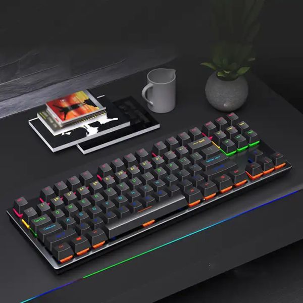 RGB Backlit 87 Key Private Mold Wired Mechanical Keyboard for PC Computer Game