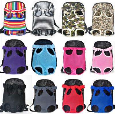 Pés para fora das mãos Front Dog Carrier Backpack Travel ajustável livre para o cachorrinho médio pequeno
