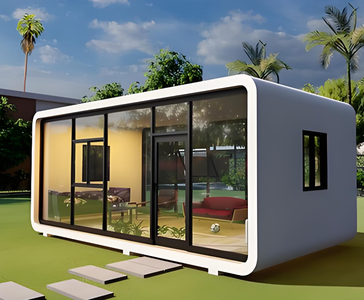 Luxury Modern Apple Cabin Small Prefabricated Home Apple Cabin for Outdoor Living