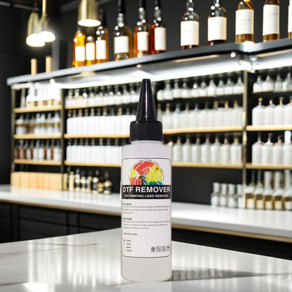 FCOLOR 100ML DTF Ink Remover Liquid Solution for Removing Clothes Logo Film Printing Pattern Adhesive for DTF Ink