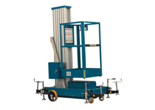 Capacidade avaliado 150kg do único elevador de alumínio da plataforma de trabalho aéreo do mastro GTWY-1000