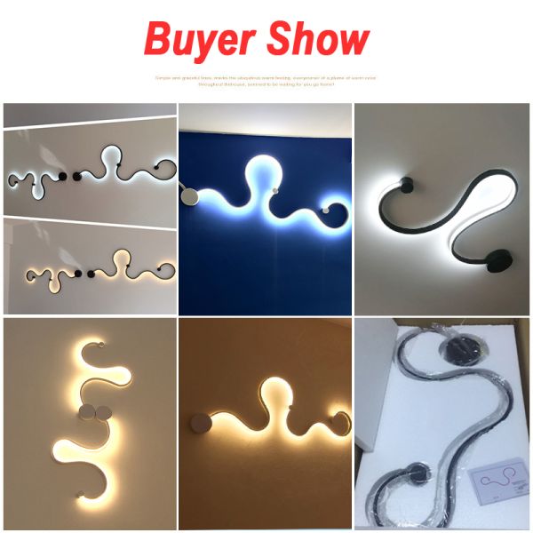 Retro Wall Lamps Bedroom Study Living Balcony Acrylic Lights Home Deco In White Black Iron Sconce Led Lights (WH-VR-11)