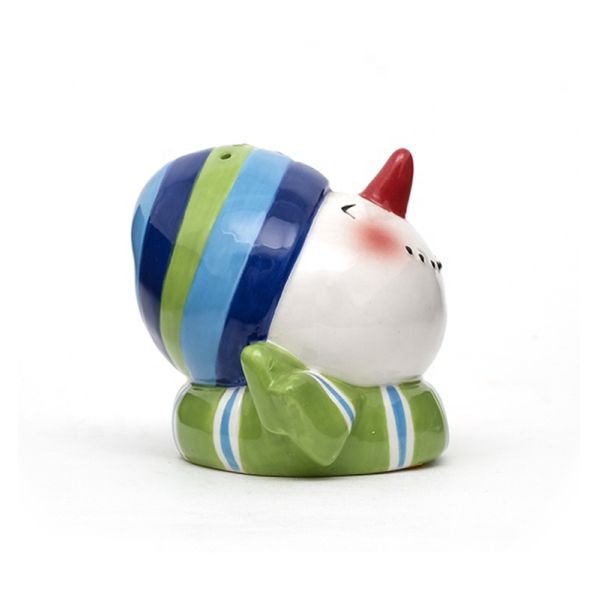 Прекрасный 3D керамический набор специй, набор солено-пепеперовых горшков для рождественских блюд.