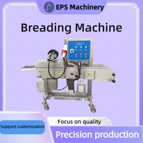 Automatic Fish Batter and Breading Machine for Thermal Processing in Food Industry