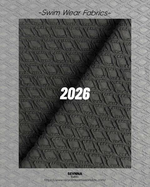 170cm Width Swim Textured Fabrics Alternatives with Textured Pattern