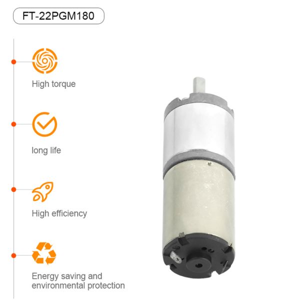 22mm 1-200RPM Low Noise Electric Motor High Torque 3V 5V 12v 24V DC Planetary Gear Motor