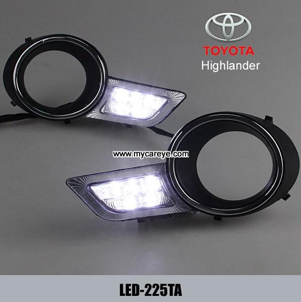 TOYOTA Highlander DRL LED Daytime Running Lights Car parts aftermarket