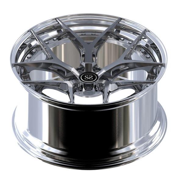 A liga 6061-T6 feita sob encomenda orlara o disco polonês 5x112 20 do metal de 2-PC Barrel+Gun 21 polegadas cabidas a Audi RS5 B5