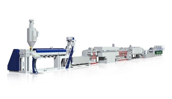 800 kg/h ligne d'extrusion à bande de PP à vis unique pour usine de fabrication