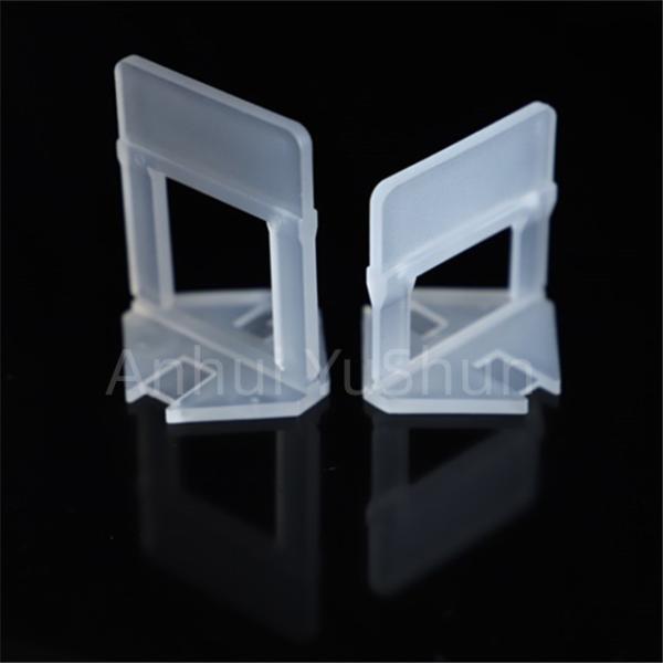 Customized Tile Leveling Clips And Wedges 2mm 1mm 200pcs For Floor