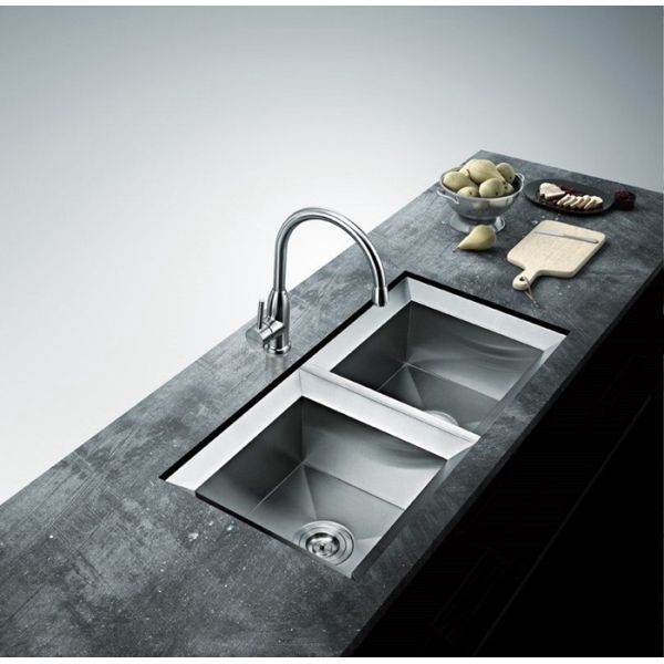 Modern Design Double Bowl / Double Basin Kitchen Sink Stainless Steel
