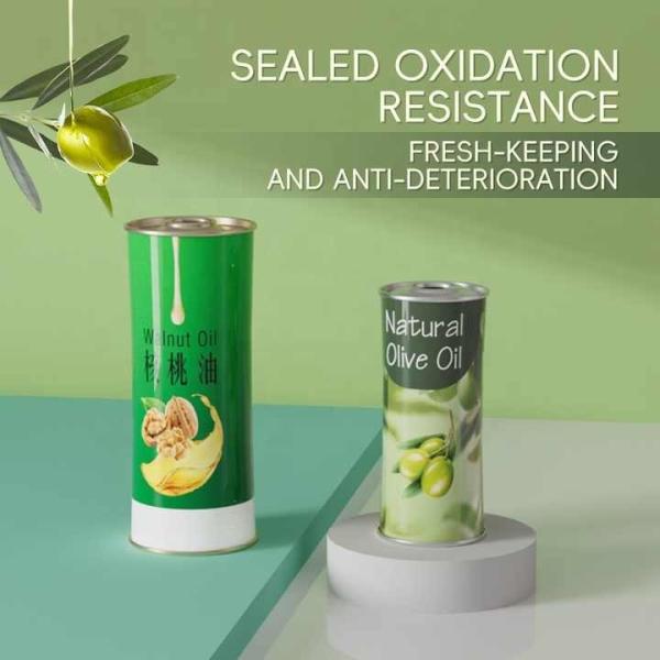Olive Oil Can Factories 500ml 750ml 1L 1.5L 3L 5L Extra Virgin Olive Oil Tin Can Cooking Edible Oil Metal Container