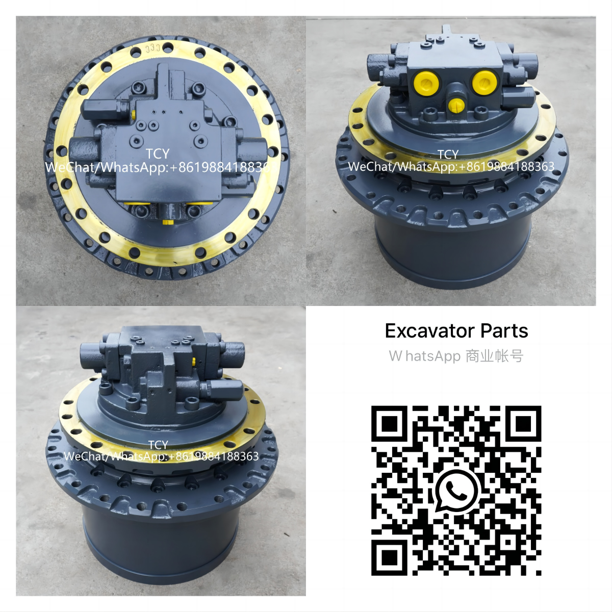 Sk200-6 Sk200-6e Kobelco Excavator Final Drive Parts YN15V00011F1 YN15V00011F3 YN15V00011F4