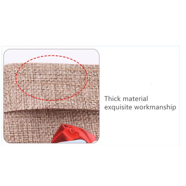 Acceptable OEM/ODM Christmas Drawstring Jute Bag for Daily School Life Requirements