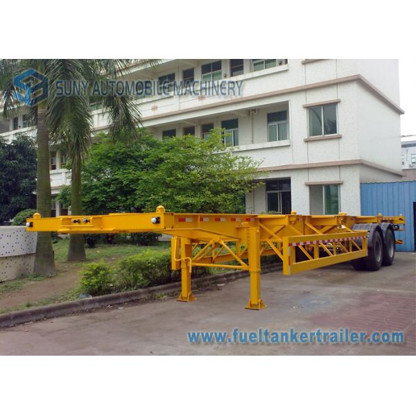 Skeleton 30 Ton Two Axle Flatbed Semi Trailer 40 Foot Flatbed Trailer