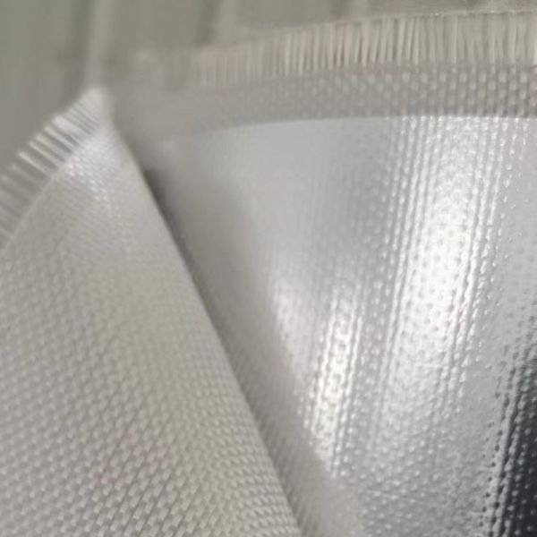 Серебряная алюминиевая фольга стекловолокно ткань водонепроницаемая свободная от щелочей