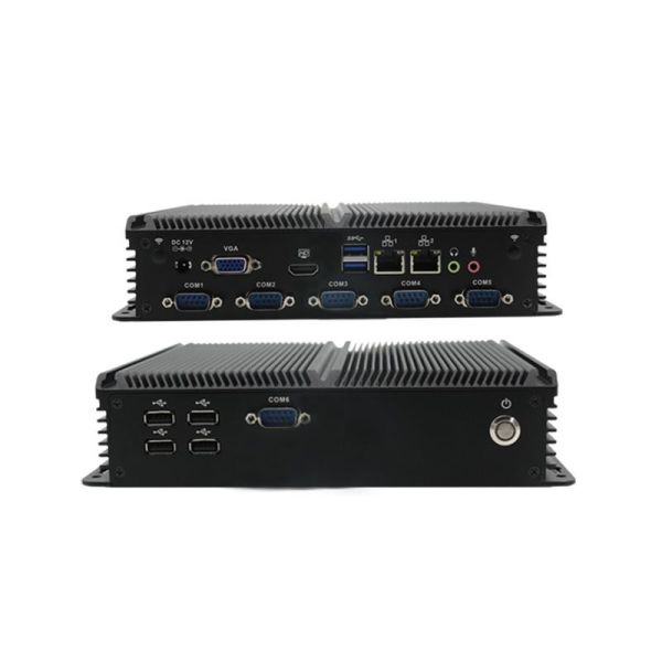 Quad Core Gemini Lake Refresh Industrial Mini PC with Dual Intel LAN for High-Speed Industrial Automation