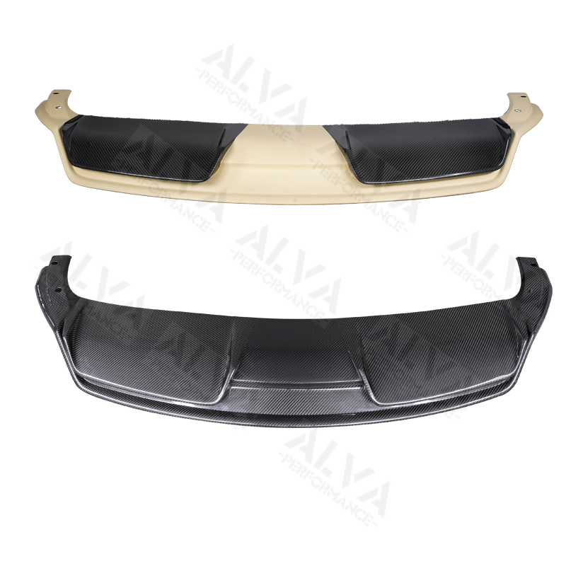 Dry Carbon Fiber Rear Diffuser Compatible Tesla Model 3 2019 Plus Rear Bumper Diffuser Body Kits Upgrade