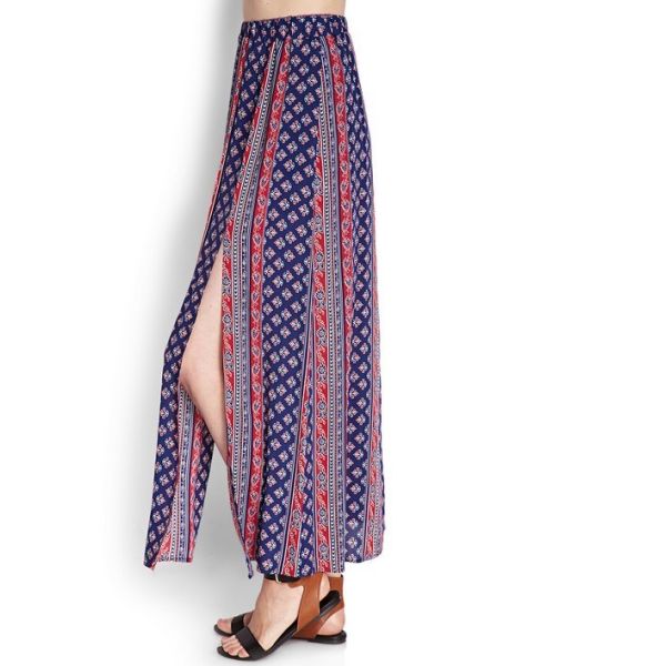 Newest Design Women Floral Print Trousers