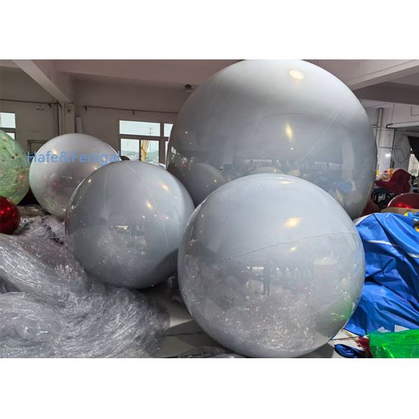 Premium PVC Mirror Balloons - Glossy Silver White for Party Decorations