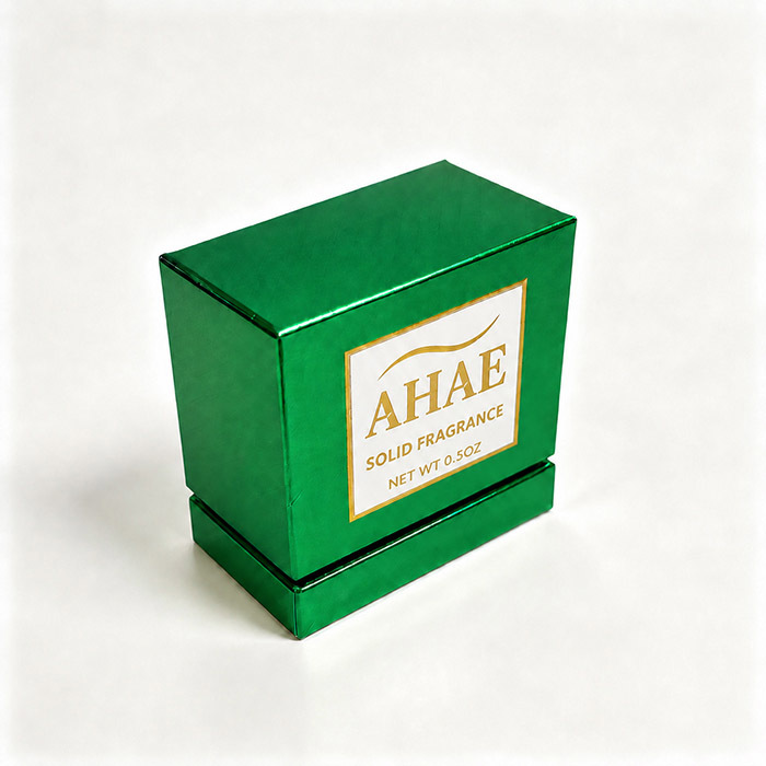 Custom Mini Cosmetic Packaging Boxes Foil Stamping for Solid Perfume