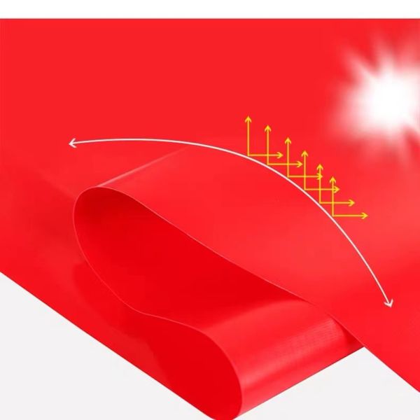 18 унций ПВХ виниловой брезент ПВХ снегоочиститель брезент с ремнями для строительства