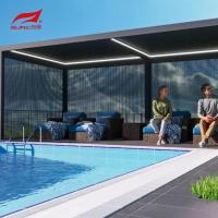 Pergola extérieure en aluminium de 10 po x 10 po avec pergola décorée de jardin imperméable