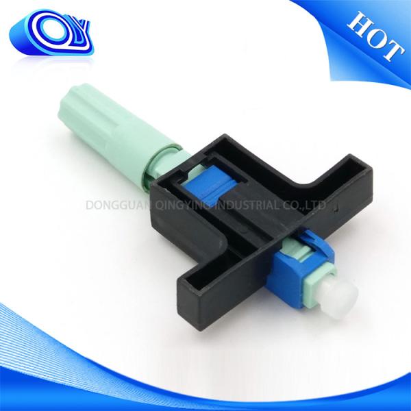 Blue / Green SC Type Fiber Optic Quick Connector SM Fiber Fast Connector Telecommunication Network