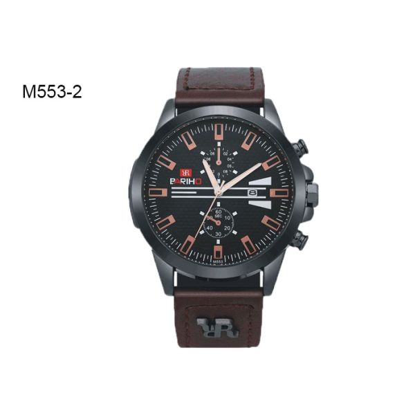 Date Men's Quartz Watch  5-Pin Multifunctional Chronograph Wristwatch M553